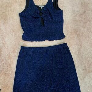 Elegant Blue Women's Dress